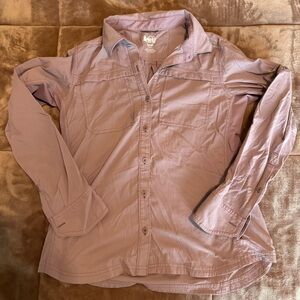 REI Casual Button Down Light Purple